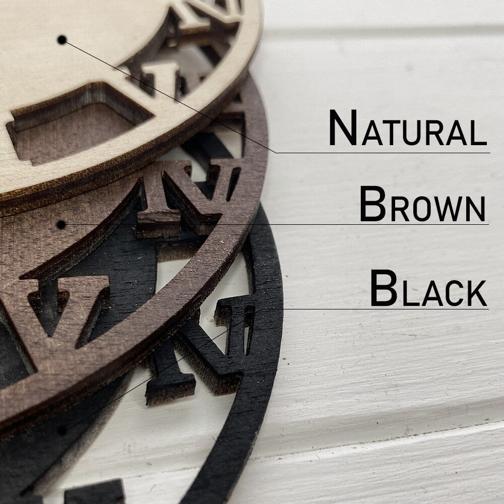 Barbershop Wooden Wall Clock: Modern Rustic Decor