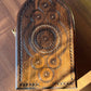Handmade wooden wall key holder. Wood Carved key box
