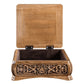 Handmade Carved Ash Wood Casket: Decorative Jewelry Box
