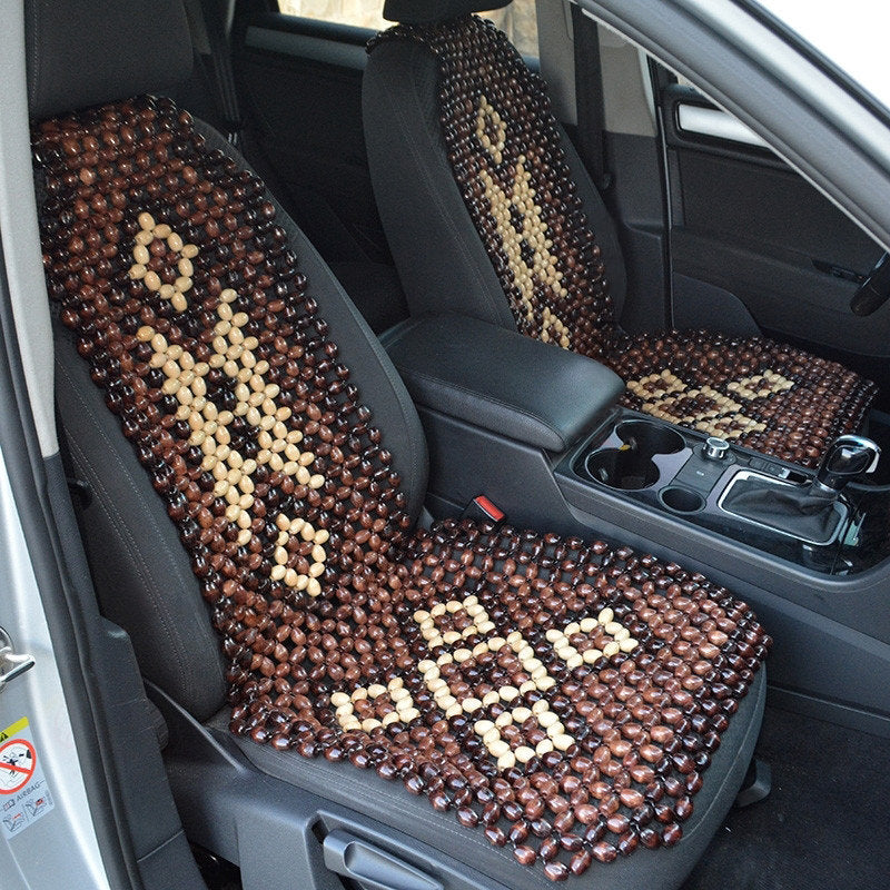 Handmade Beech Wood Car Seat Cover Massager: Back Support