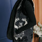 Women's Nordic Pattern Sheep Wool Vest, Natural Warm Folk Waistcoat