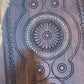 Handmade wooden wall key holder. Wood Carved key box