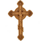 Wooden cross. Orthodox cross. Wooden wall Orthodox cross. Wood Crucifix. Christian Religious decor.
